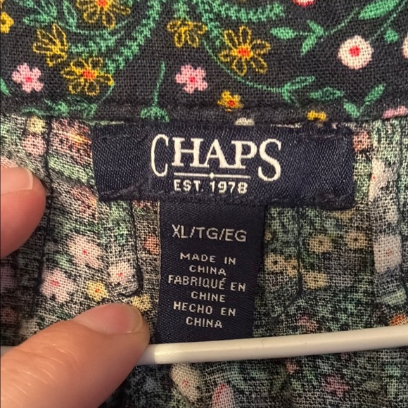 Chaps Women's Multicolor Floral Blouse - Picture 2 of 13